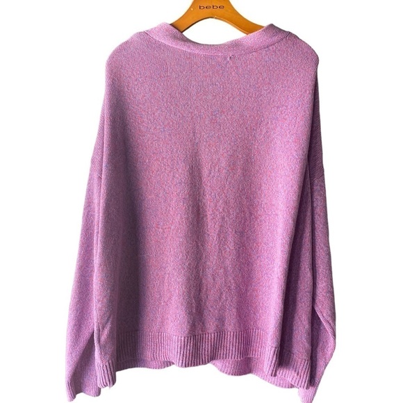 Oversized pink cardigan - Picture 4 of 9